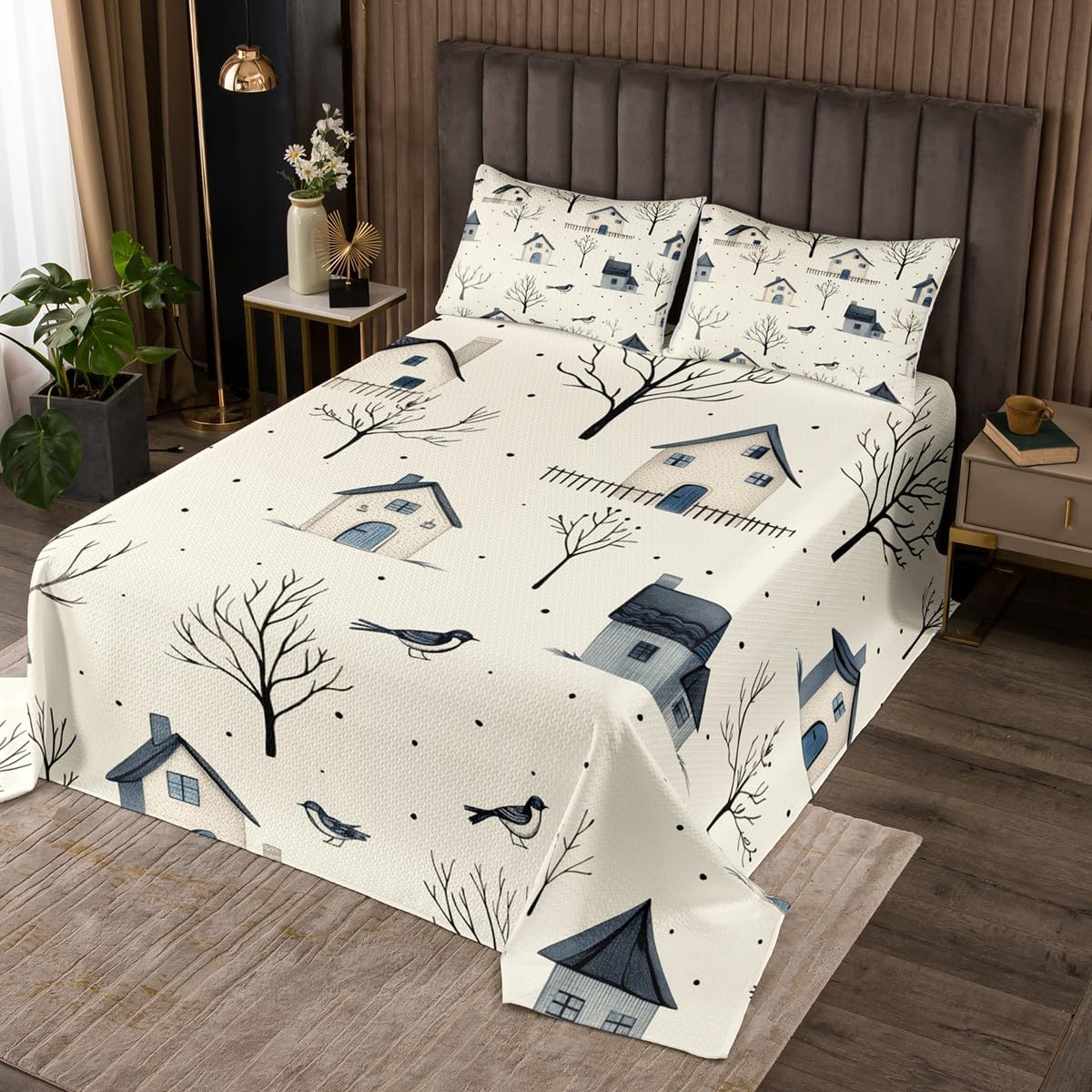 Watermelon Strawberry Bedspread Queen Size,Delicious Fruits Printed Bedding Set,Kids Girls Boys Home Decor,Sun Leaves Polka Dot Comforter Set 3Pcs,Cool Summer Theme Fashion Coverlet Set,2 Pillowcases