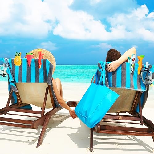 Miniatura 5 de 10 clips para toallas de playa, clips portátiles para sillas de playa, clips de plástico lindos para ropa, pasadores de ropa tamaño gigante, piña,