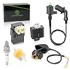 GY6 150cc Ignition Coil AC CDI Box Kit with Solenoid Relay Voltage Regulator Spark Plug for Tomberlin Crossfire 150R Spiderbox Go Karts GY6 150cc Engine Scooter Moped American Sportworks 150 GTS