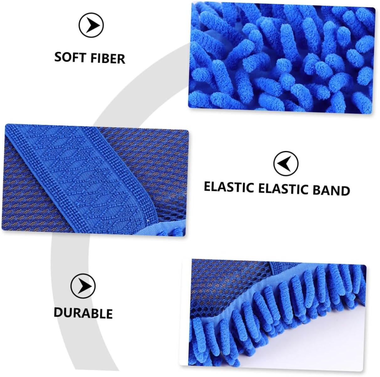 3sets Car Cleaning Mitts Auto Wash Gloves Car Durable Lightweight for 2pcs*3