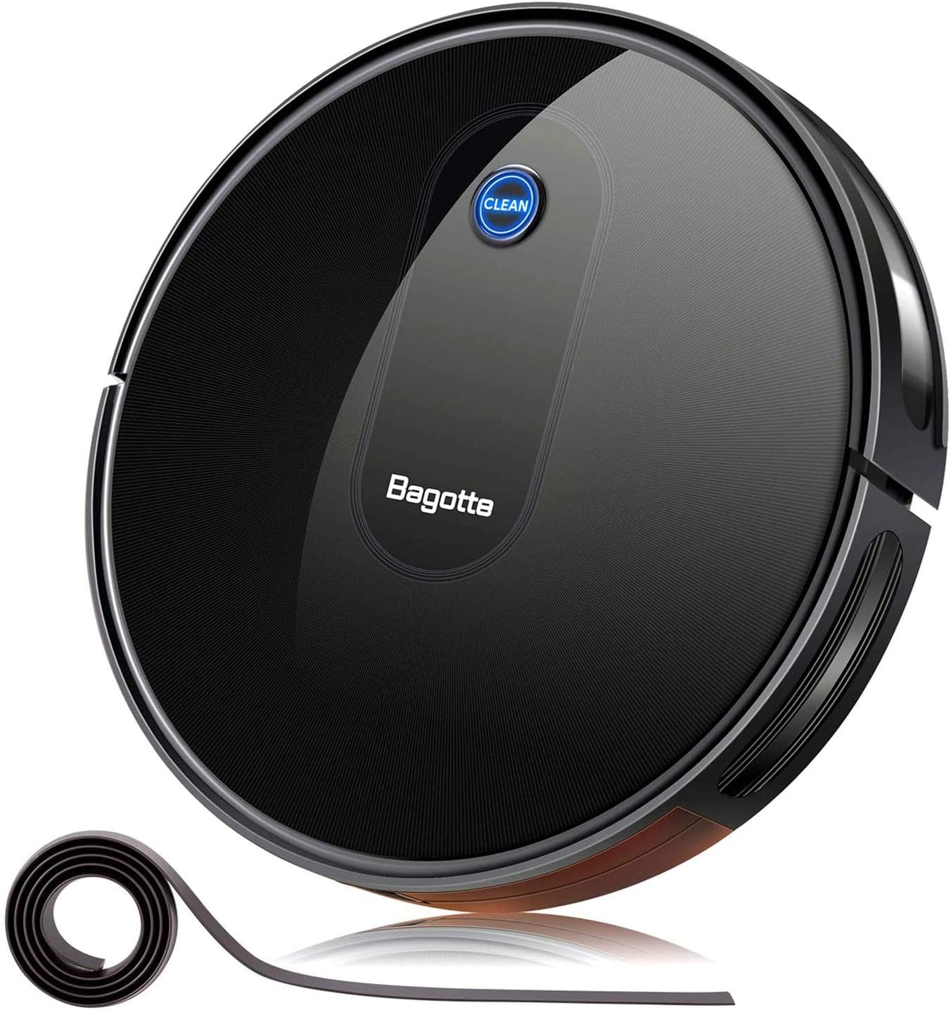 Bagotte Robot Vacuum Cleaner, SuperThin, 1500Pa Strong