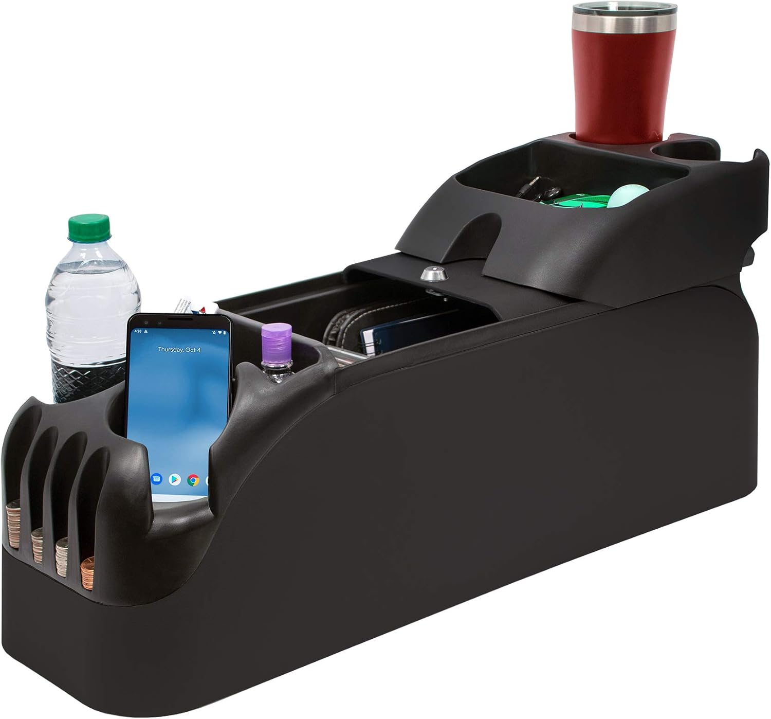 TSI Products 54215 Clutter Catcher Grey OEM Look Minivan Console, Large : Automotive