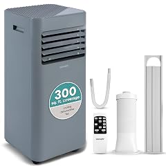 SereneLife Portable AC 8000 BTU 3-in-1 Cooling Dehumidifier And Fan Modes Compact Standing Air Conditioner Energy Efficient 300