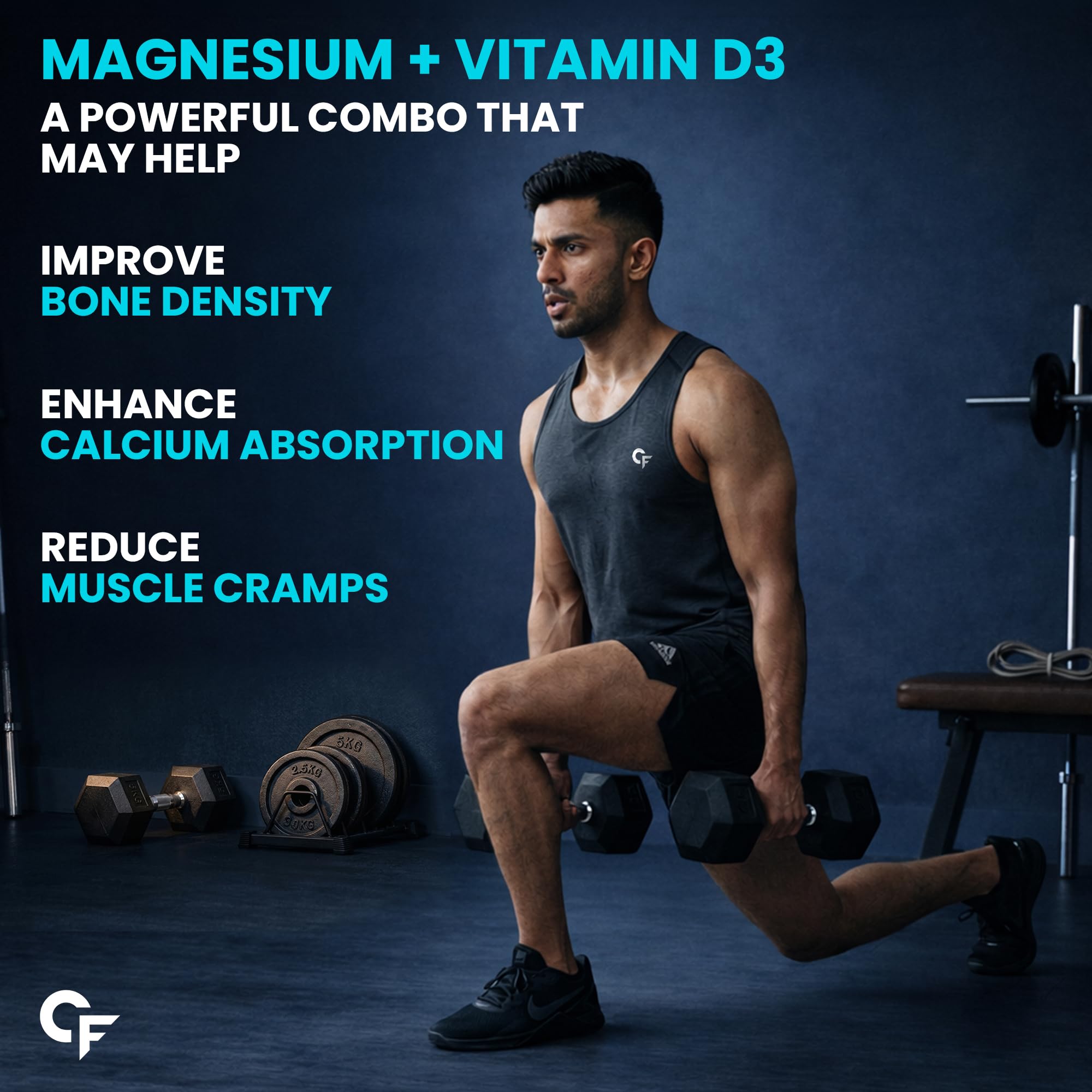 Carbamide Forte Magnesium Glycinate 2000mg Supplement | Magnesium Supplement with Vitamin D3 & B12 | High Absorption Tablets for Muscle Recovery, Sleep, Bone & Nerve Health | 90 Veg Tablets — Amazon image 6