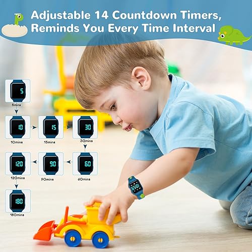 Vista 13 de NN BEN NEVIS Potty Training Watch, Digital Toddler Watch with Countdown/Music/Alarm Clocks/Vibration Reminder and Waterproof, Remind Toddler to Go