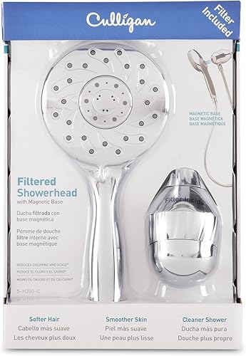 Miniatura 4 de Cabezal de regadera de la marca Culligan, modelo S-W100-BN, con masajeador, para pared, con acabado de níquel cepillado., S-H200-C