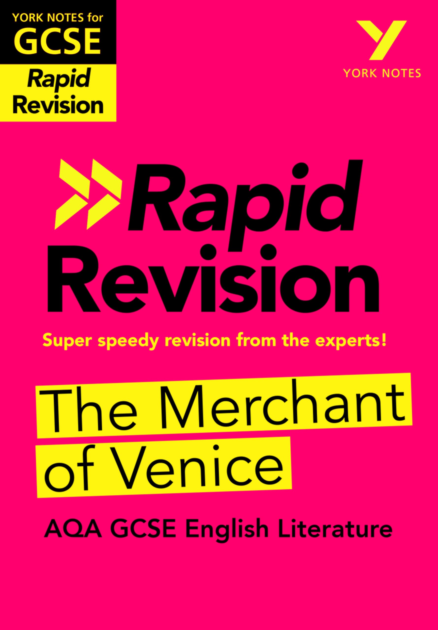 York Notes RAPID AQA GCSE (Revision Guide) The Merchant of Venice - for 2026, 2027 exams: Study Guide