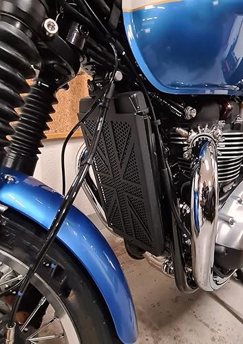 Miniatura 6 de Protector de radiador de motocicleta para Triumph Bonneville T100 T120 Bobber Speed Street Twin Street Cup Scrambler Thruxton 1200 R S TFC