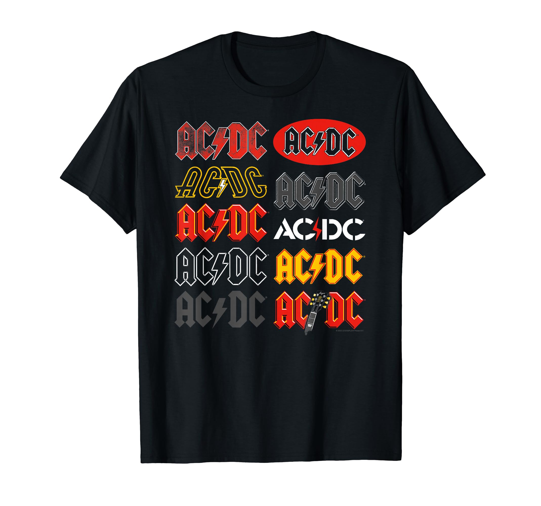 Amazon | 公式 AC/DC マルチロゴ ロックバンド ミュージック Tシャツ