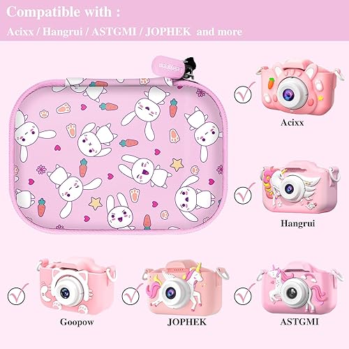 Miniatura 39 de Leayjeen Funda para cámara infantil compatible con OUTUVAS/Goopow/Mgaolo/HOOMOON/Juguetes de cámara para niños y videocámara digital para niños