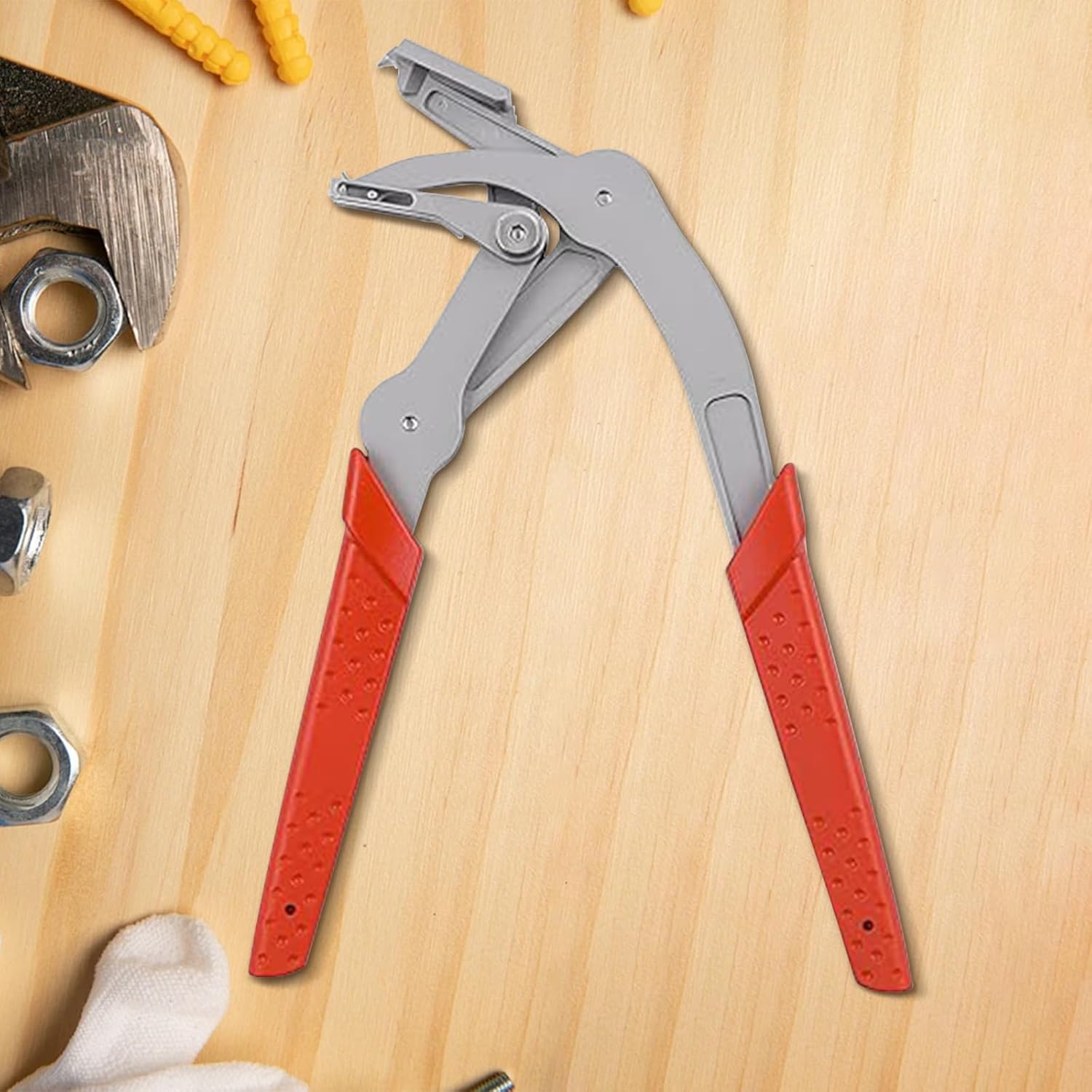 Car Clip Pliers, Efficient Multi-Functional Automotive Snap Pliers, Auto Trim Removal Tool, Spring-Loaded Fastener Rivet Remover for Door Panels, Trim Clips, Rivets, and Interior Panels (3PCS)