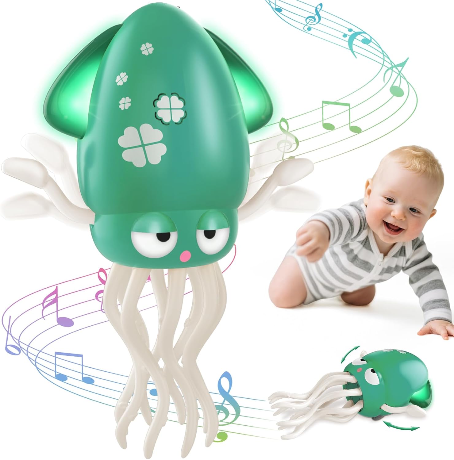 Child Dancing Octopus Toy for 1 2 3 4 5 Yr Outdated Boy Woman, Child Tummy T…