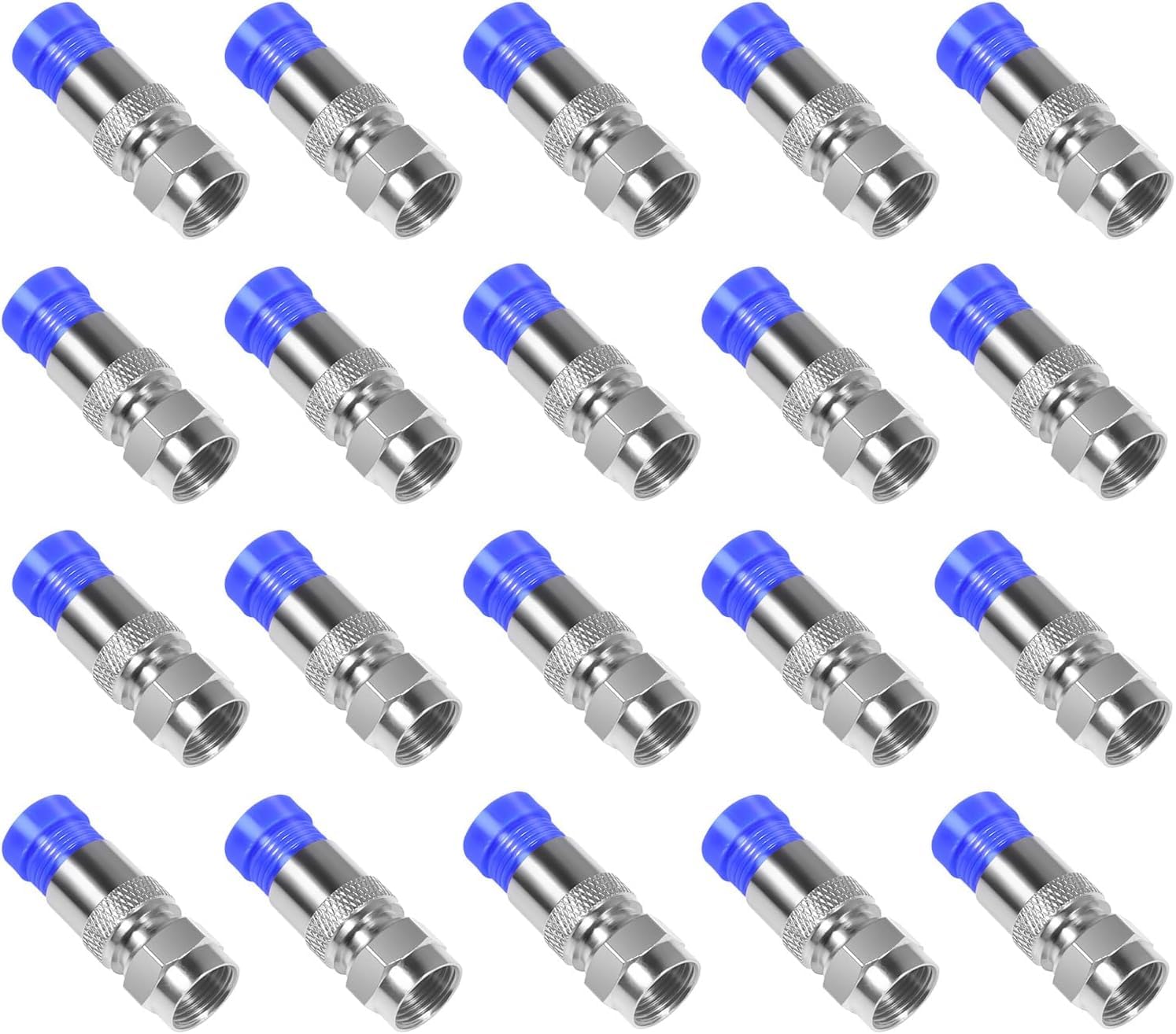 RG6 Compression F Cable Connector Coax Adapter Pack of 20