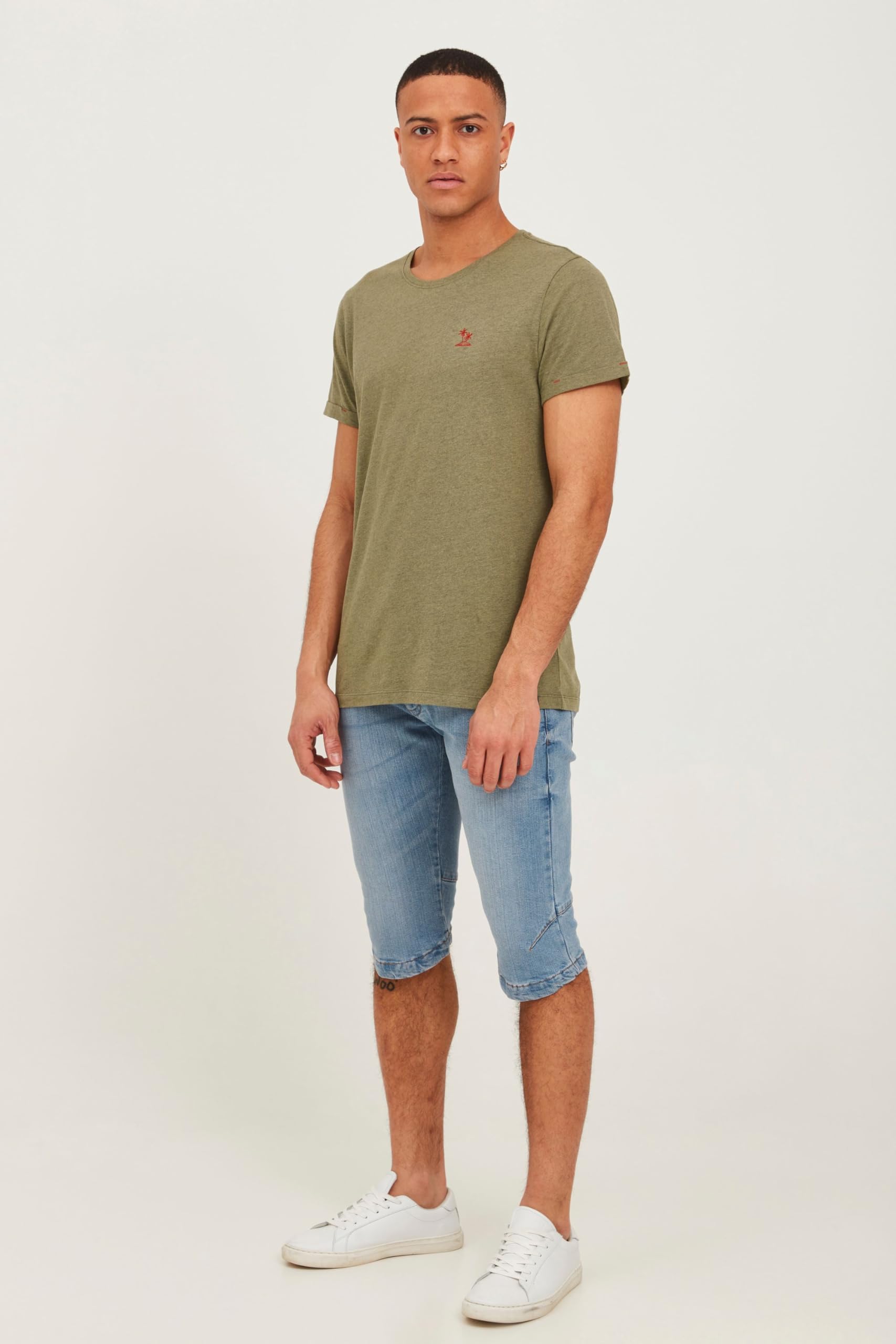 Indicode IDQuince Herren Jeans Shorts Kurze Denim Hose Eingrifftaschen Baumwollmischung Regular fit