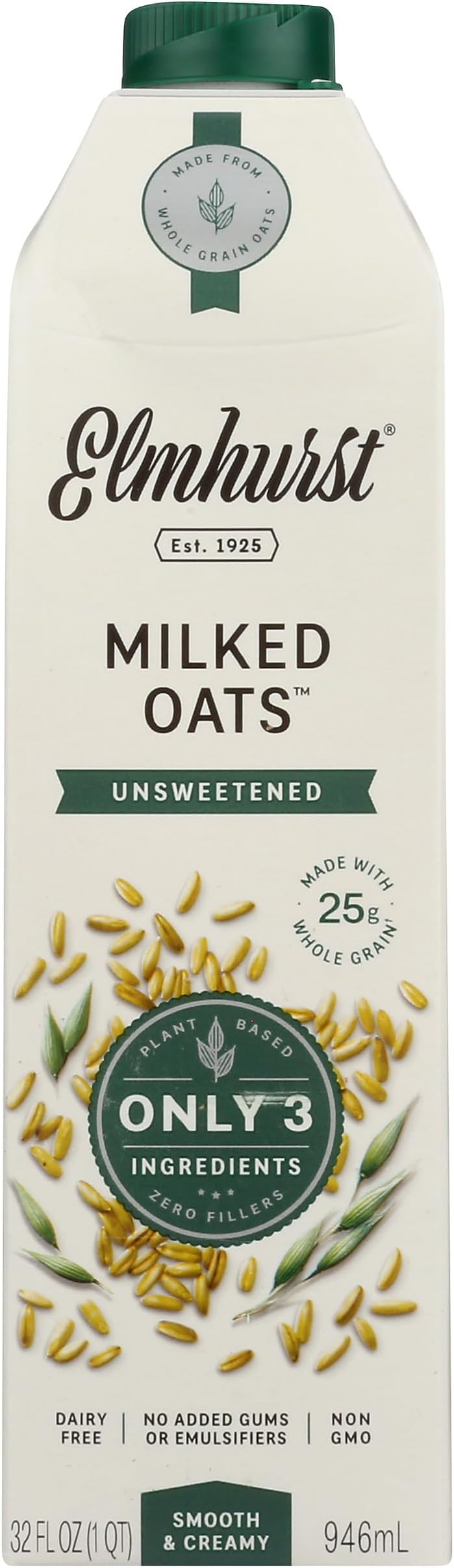 Elmhurst, Milk Oat Unsweetened, 32 Fl Oz
