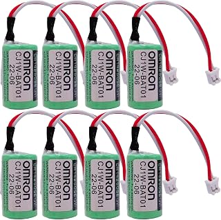 (8Pcs) 3V CR14250SE-R CJ1W-BAT01 Non-Rechargeable Disposable Lithium Battery for CJ1W-BAT01/ CP1W-BAT01 CJ1M CP1H CP1L PLC Li-Ion Battery