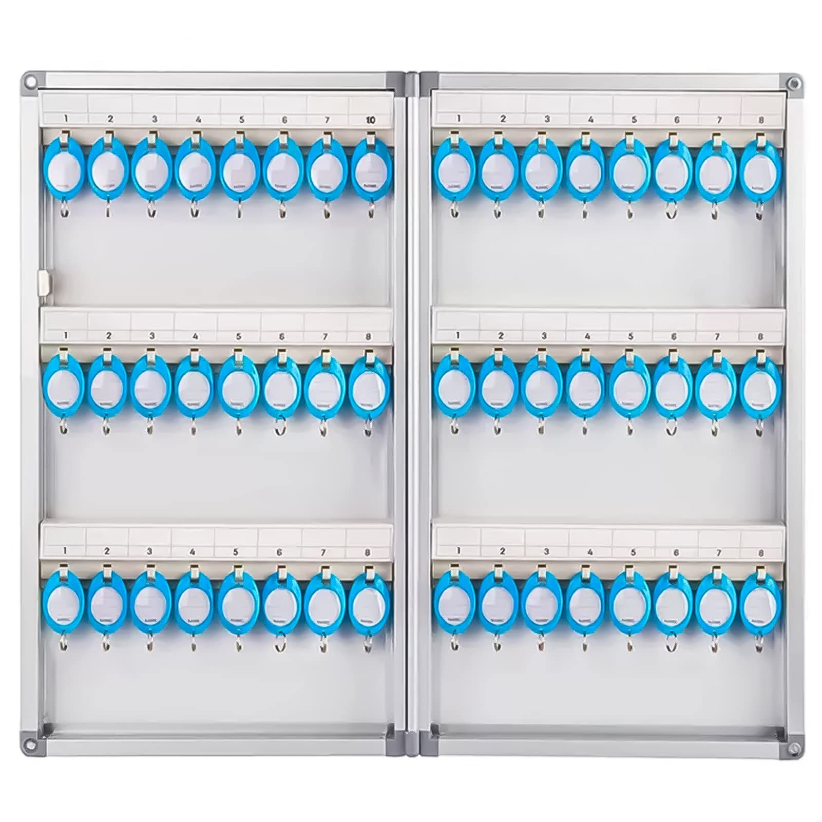 Armoire à clés Murale avec Crochets - Coffre à clés sécurisé pour Bureaux et hôtels - Rangement de clés Durable et Facile d'accès - Idéal pour Une Gestion sécurisée des clés