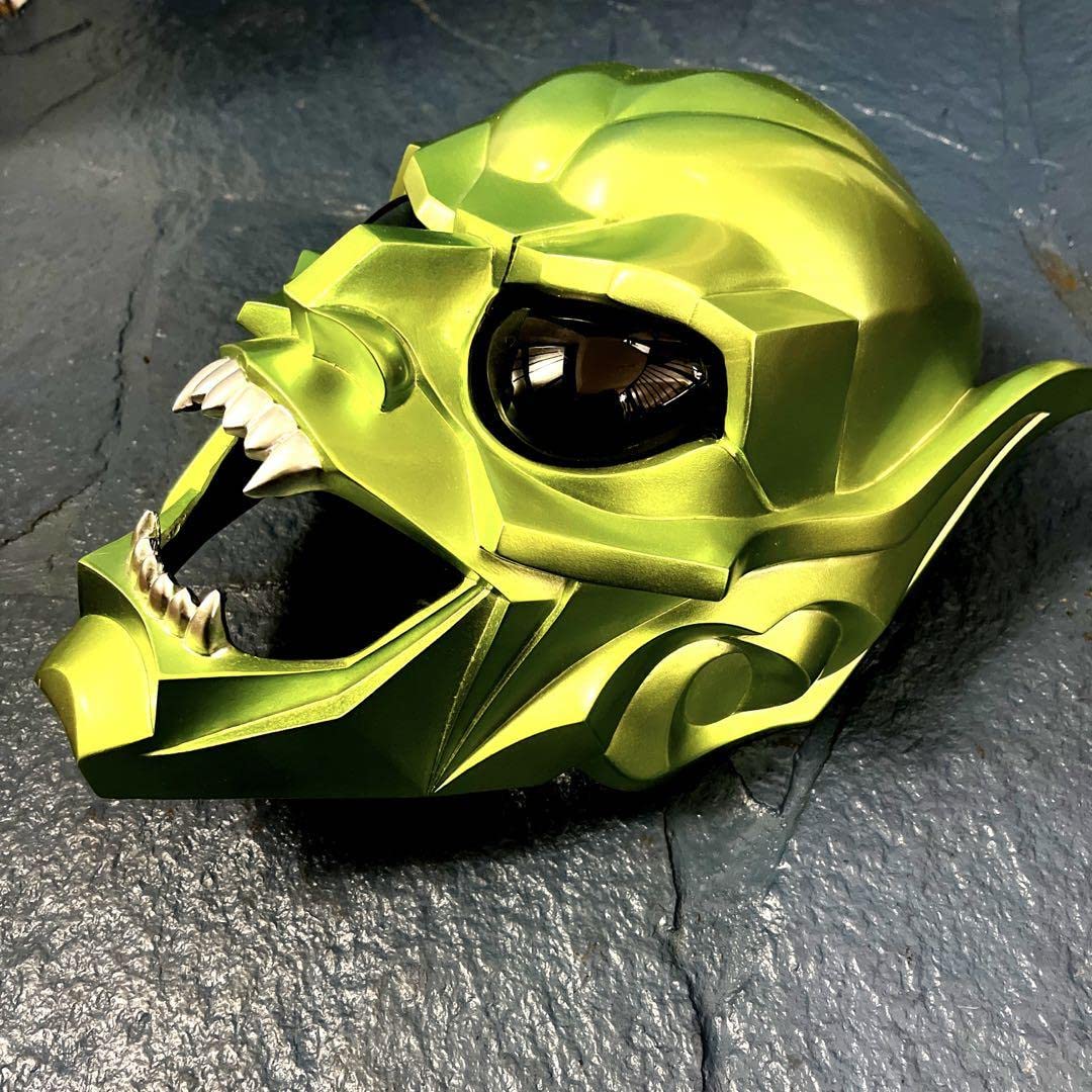グリーンゴブリン　ヘルメット　マスク　スパイダーマン グリーンゴブリンヘルメット - 3Dプリントグリーンゴブリン