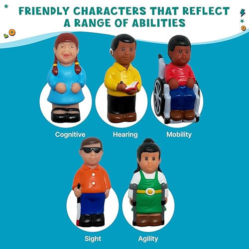 Miniatura 6 de Get Ready Kids Figuras de juego de amigos con discapacidades
