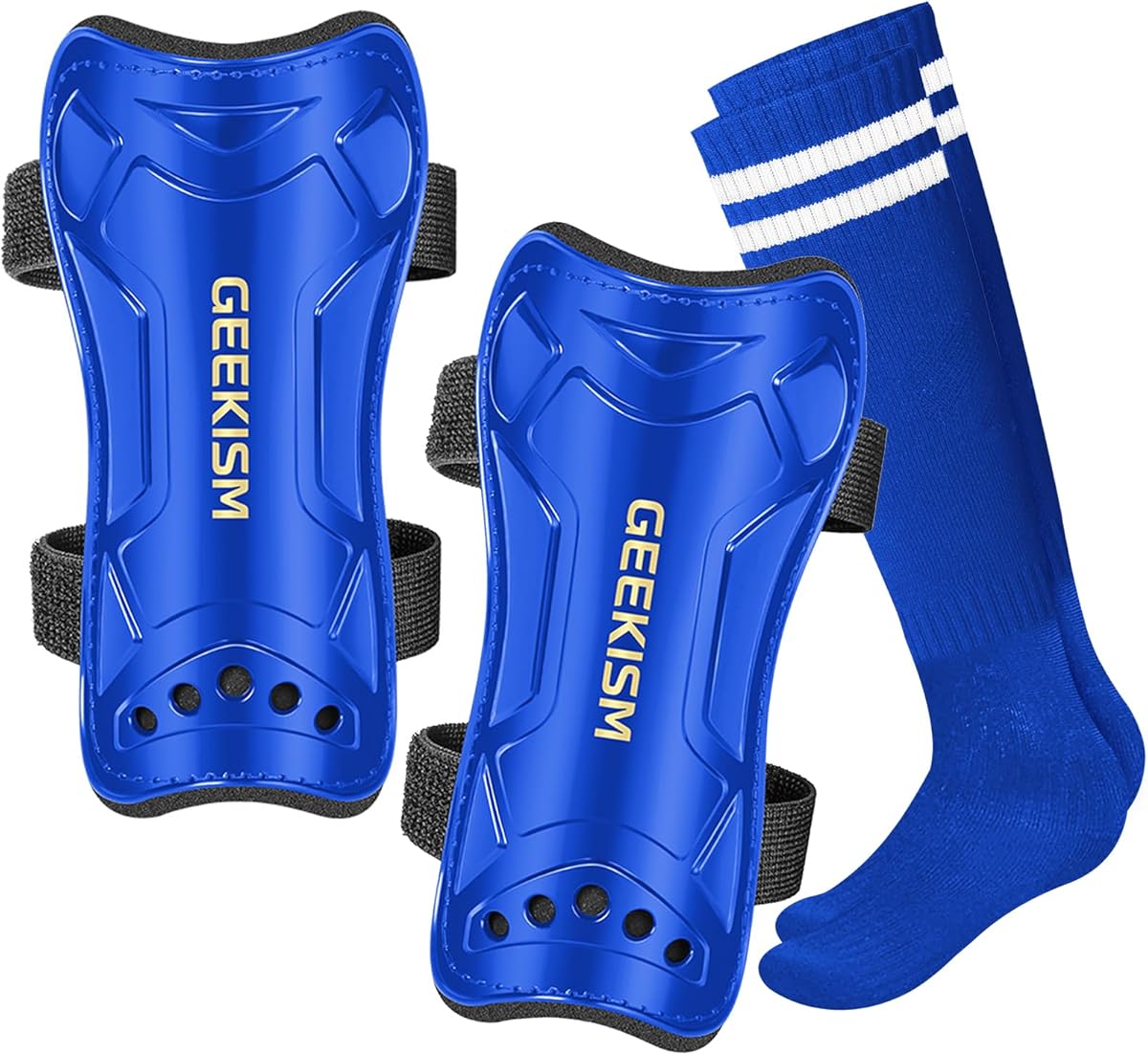 Soccer Shin Guards for Youth Kids Toddler, Protective Soccer Shin Pads & Sleeves Equipment - Football Gear for 3 5 4-6 7-9 10-12 Years Old Children Teens Boys Girls