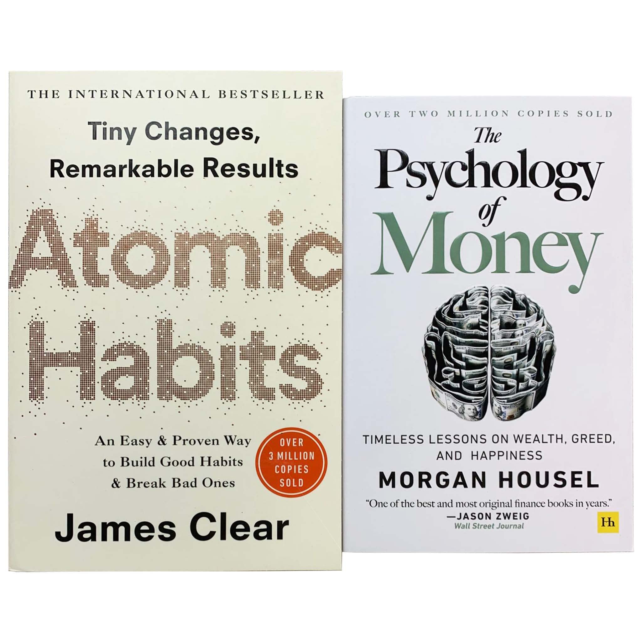 The Psychology of Money, Atomic Habits: 2 Books Collection Set Paperback
