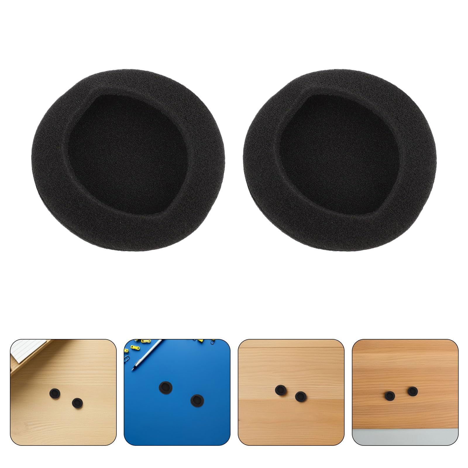 Coussinets D’Oreille en Mousse Souple Ronds 45mm, Lot 50 Pièces