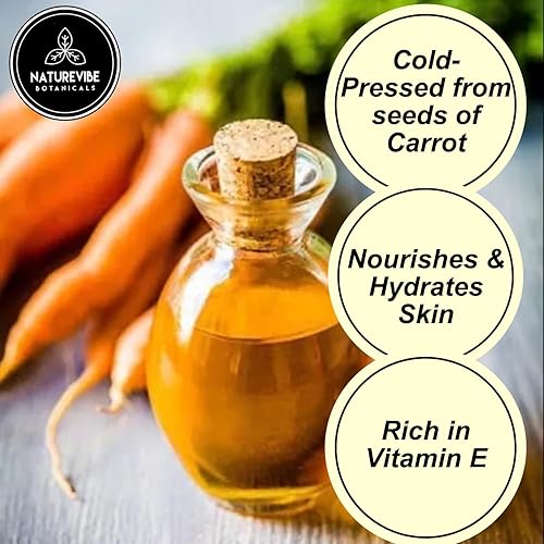 Miniatura 5 de Naturevibe Botanicals - Aceite de zanahoria, 100% puro y natural, ideal para el cuidado de la piel y el cuidado del cabello, 32 onzas