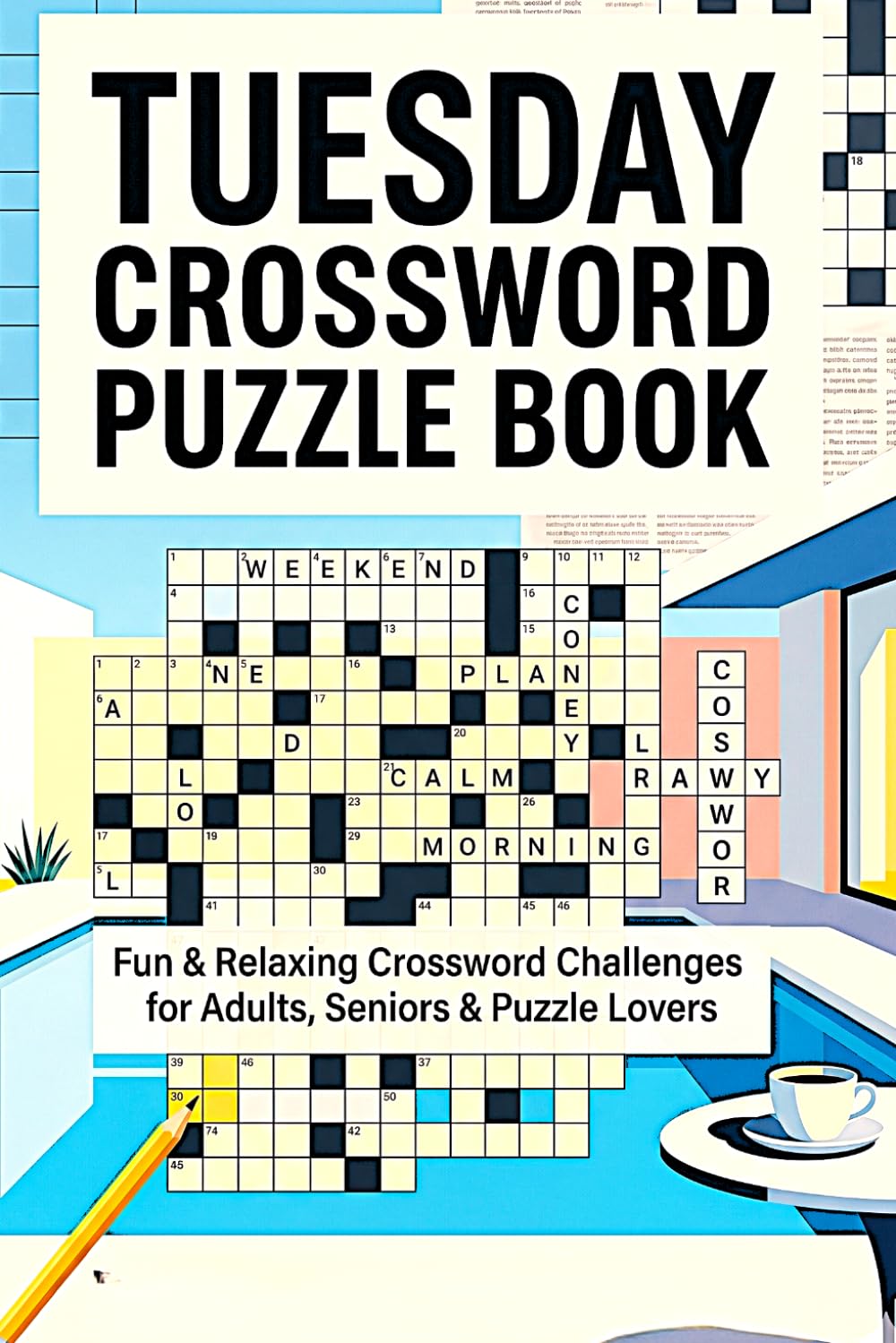 Tuesday Crossword Puzzle Book: Fun & Relaxing Crossword Challenges for Adults, Seniors & Puzzle Lovers