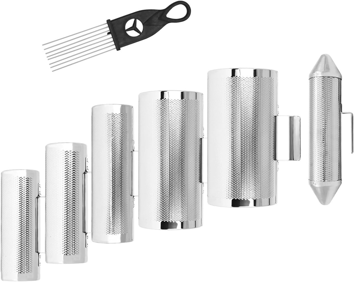 Metal Guiro Instrument, Metal Guira Shaker Guiro Instrument with Scraper for Great Performances