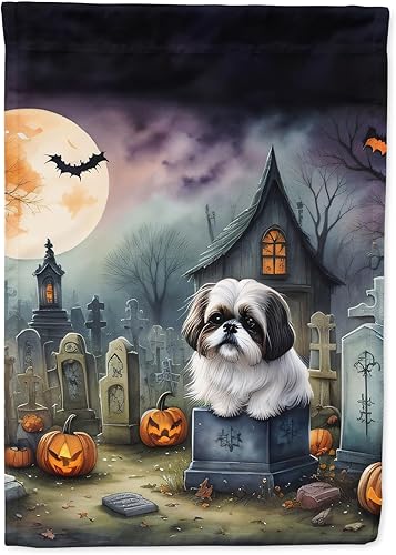 Miniatura 119 de Caroline's Treasures DAC2011GF - Bandera decorativa para jardín de Halloween con diseño de beagle para jardín, jardín, jardín, jardín, multicolor