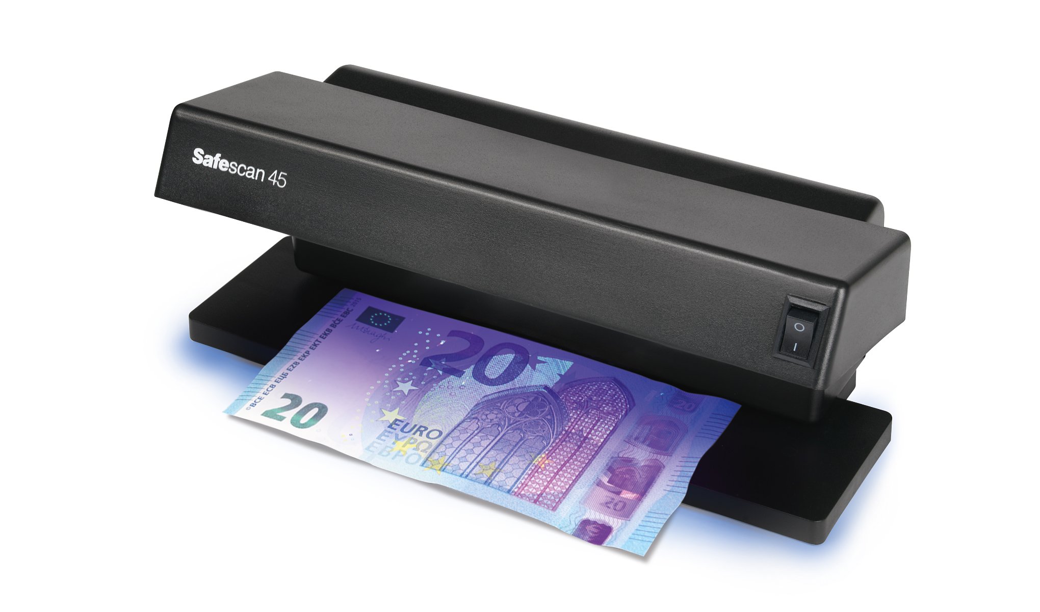 Safescan 45 Verifica banconote UV che verifica banconote, carte di credito e documenti, Verifica banconote UV per nuove banconote, Verifica banconote con UV, Verifica banconote con luce UV