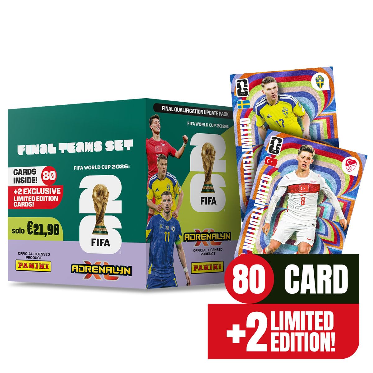 FIFA WORLD CUP 2026™ Adrenalyn XL™ - Final Teams Set Panini [80 Cards + 2 Limited Edition]