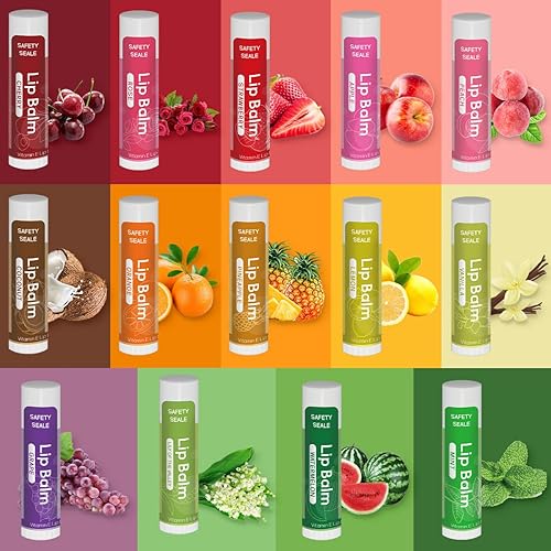 Miniatura 2 de Yopela Paquete de 84 bálsamos labiales naturales a granel con vitamina E y aceite de coco, regalo para el día de San Valentín, hidratante, calmante