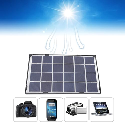 Miniatura 3 de Panel de carga de panel solar Tablero de batería Teléfono móvil Tableros de carga USB Banco de energía solar Silicio monocristalino con Mini 6W 5V
