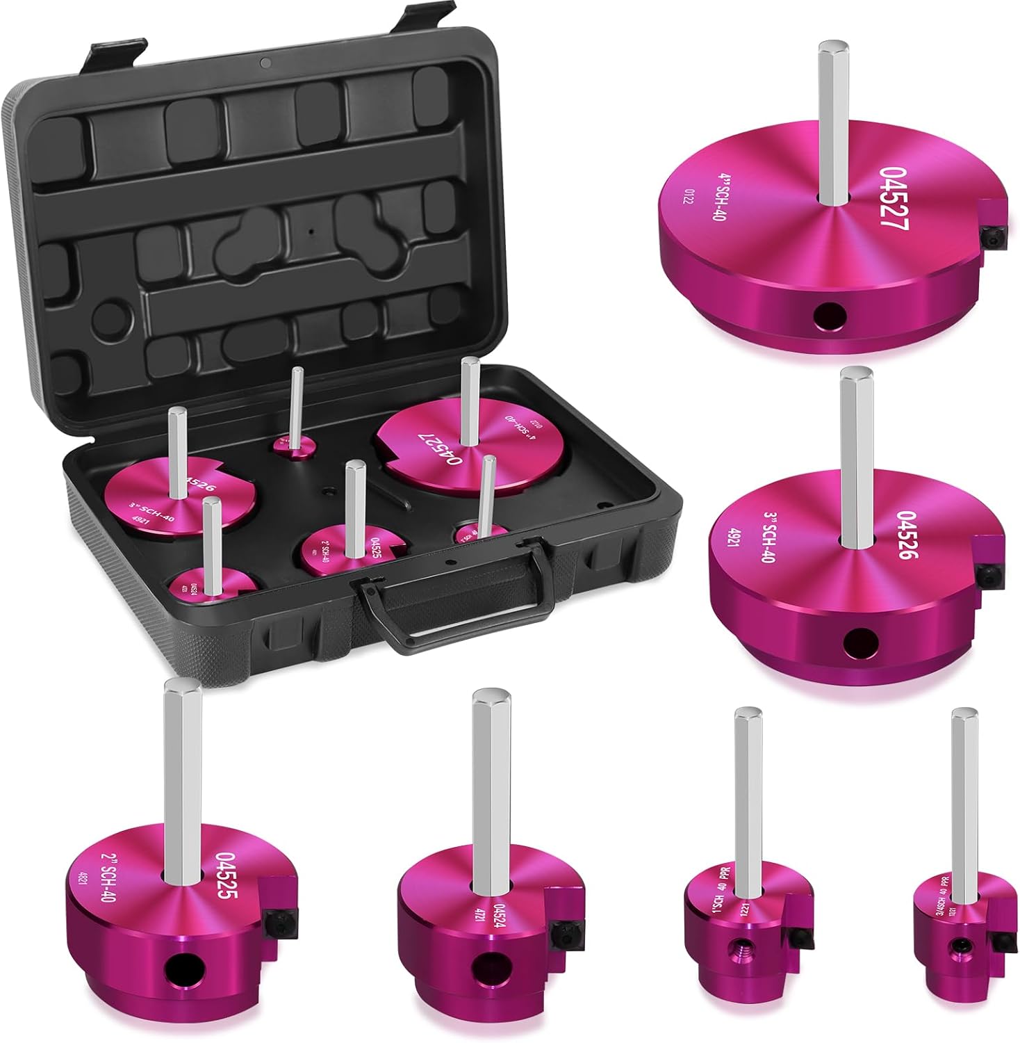 PPRK6 Plastic Pipe Fitting Reamer 04529 PVC Pipe Reamer 6 Piece PVC