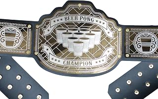 Beer Pong Champion Championship Title Belt beerpong beer-pong drinking games tailgate tailgating