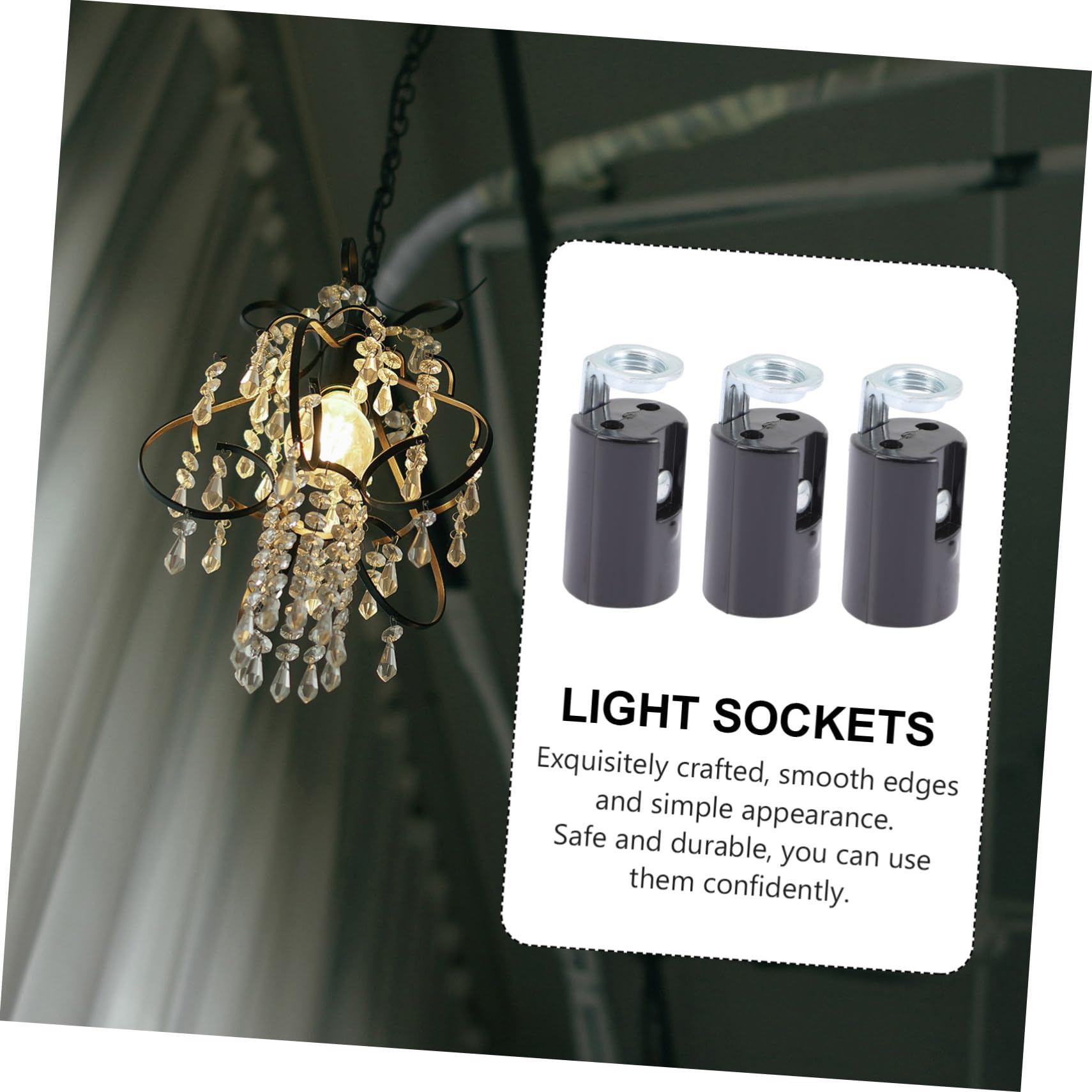 Operitacx 45 Pièces Douilles de Lampe Support pour Lustre Appliques et Projets Diy et Durables pour Cuisine Chambre Salle à Manger et Bar