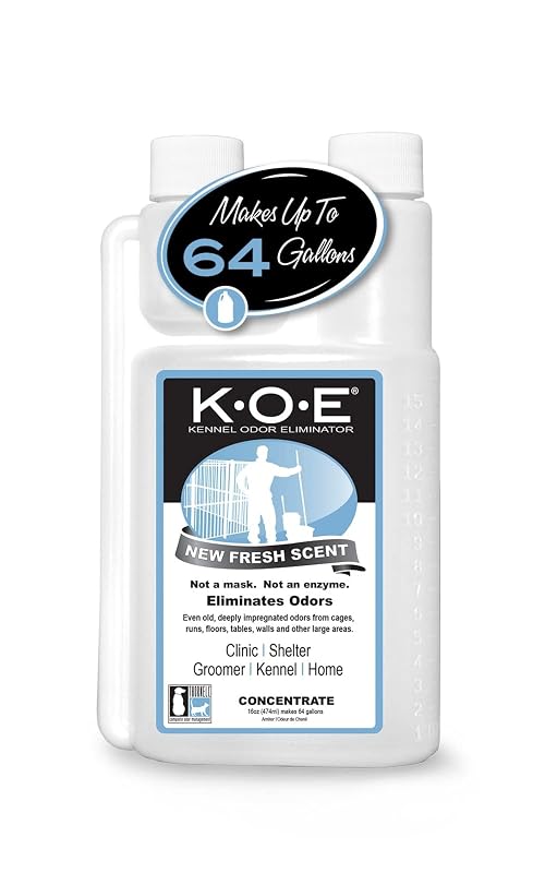 Removedor de odores para cães Odorcide K.O.E. concentrado, fórmula não enzimática, Fresh Scent, 480 mL