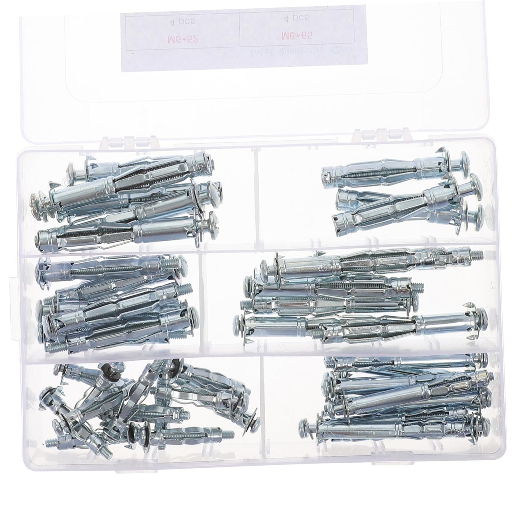 CATIEBYE Wall Anchors 42pc Kit Drywall Expansion Bolts Jack Nut Tool /m5/ Easy to Install