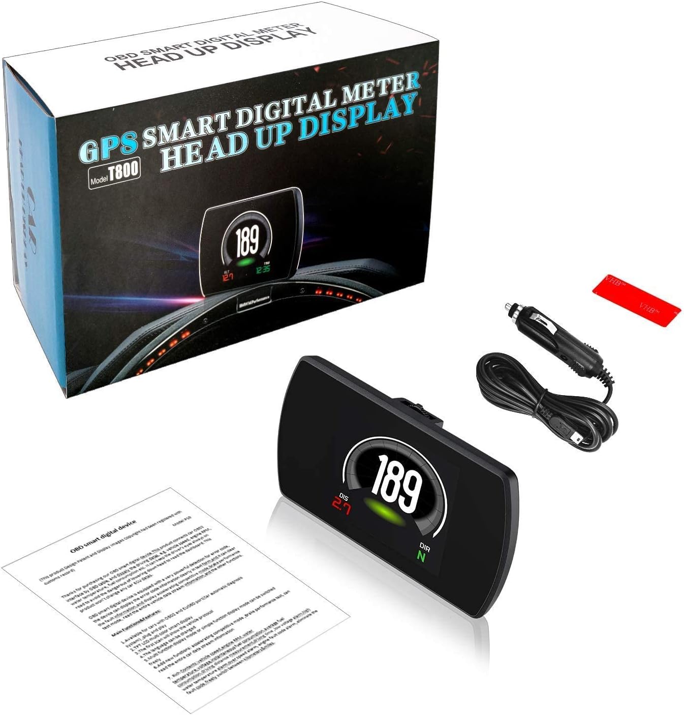 Buу 1 gеt 1 ACECAR Upgrade T800 Universal Car HUD Head Up Display Digital GPS Speedometer with Compass Driving Latitude and Longitude Speedup Test Brake Test Overspeed Alarm HD LCD Display for All Vehicle Nеw Dеаl ACECAR Upgrade T800 Universal Car HUD Head Up Display Digital GPS Speedometer with Compass Driving Latitude and Longitude Speedup Test Brake Test Overspeed Alarm HD LCD Display for All Vehicle