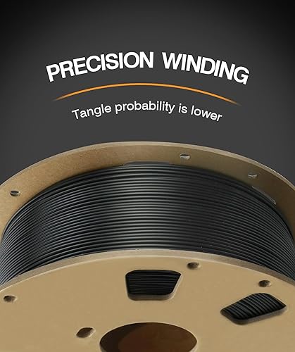 Miniatura 2 de OVERTURE Filamento de impresora 3D Easy PLA de 0.069 pulgadas, carrete de cartón PLA de 2.2 libras, precisión dimensional +- 0.001 in, se adapta a