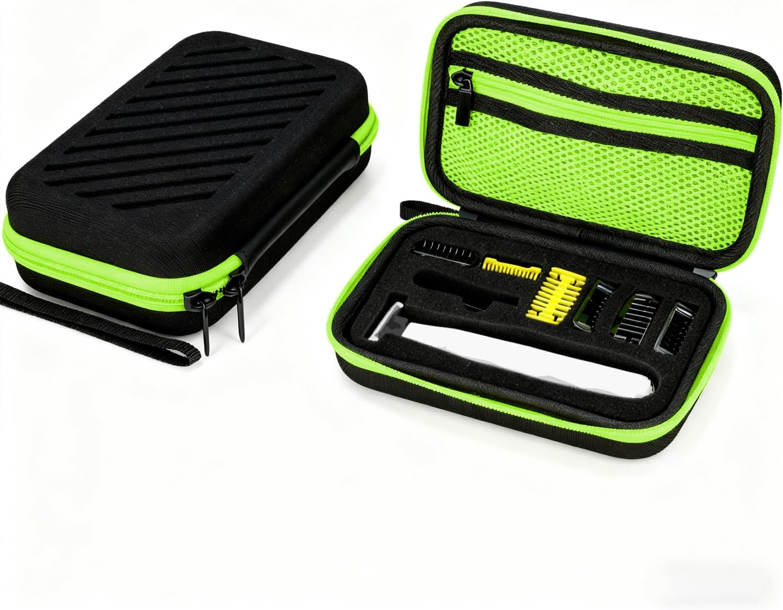 Hard Travel Case for Electric Trimmers & Shavers - Protective Organizer Compatible with QP27XX, QP28XX and QP6XXX - EVA Shell with Accessory Pocket - Black (Case Only)