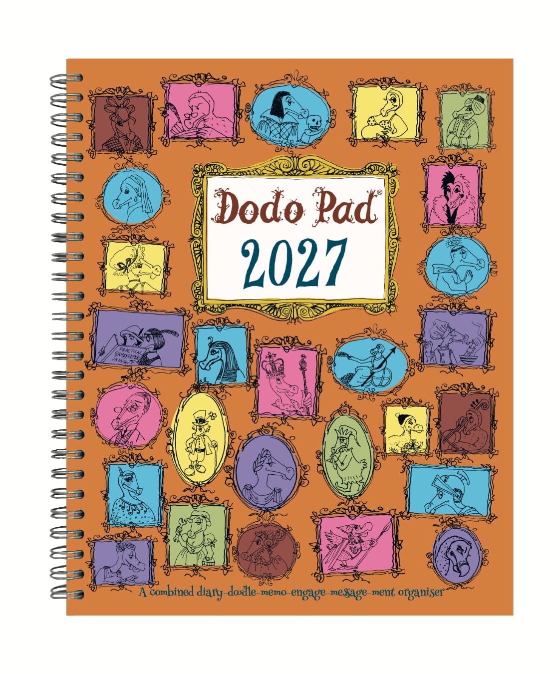 Dodo Pad Original Desk Diary 2027 - Week to View, Calendar Year Diary: A Diary-Organiser-Planner Book with space for up to 5 people/appointments/activities. UK made, sustainable, plastic free