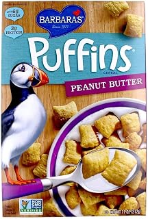 BARBARAS, CEREAL PUFFINS PNUT BTR, 11 OZ, (Pack of 12)
