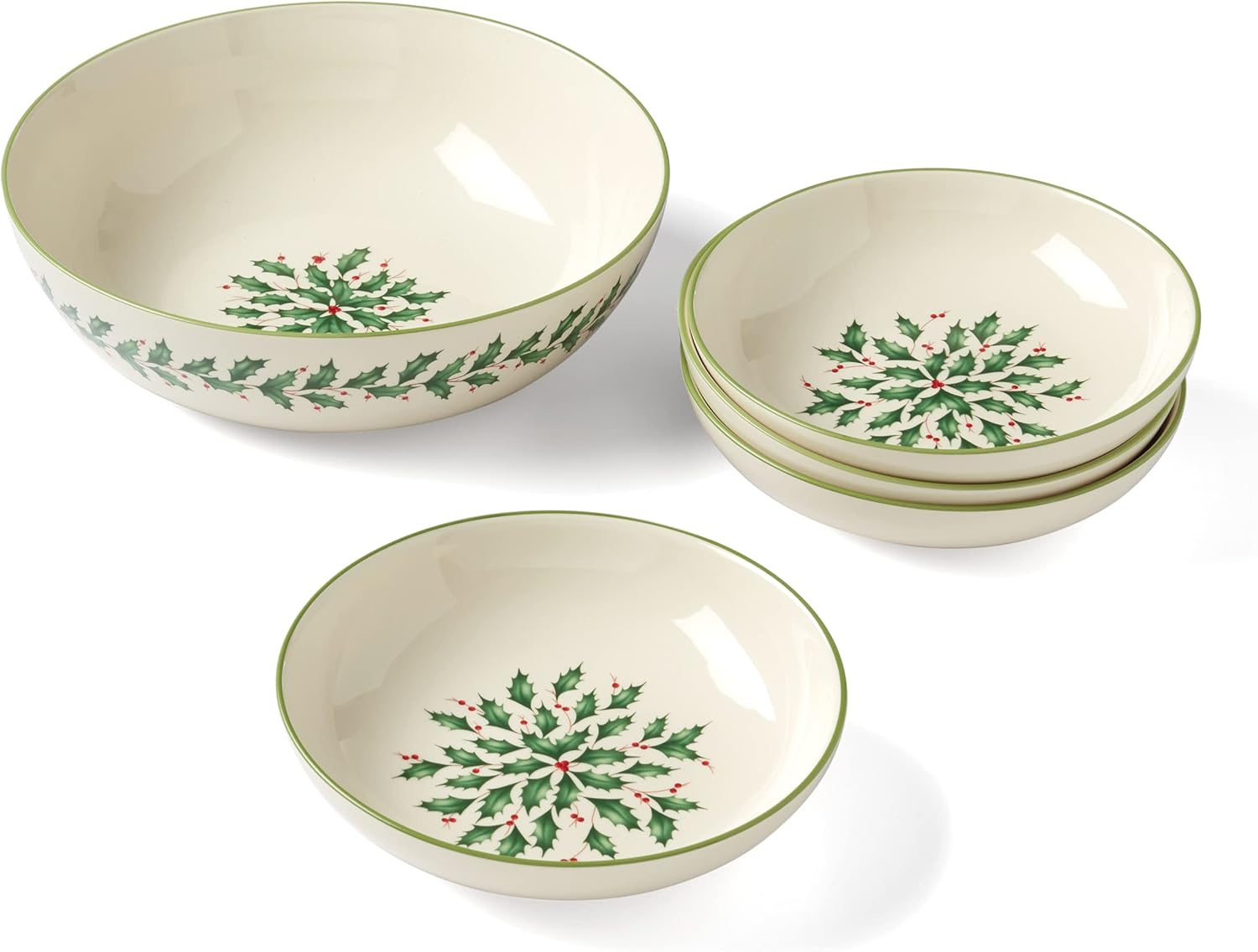 okappalover アクセサリーセット 23点 Lenox - Brandclub - Lenox 894184 Holiday 5-Piece Pasta Serving Set