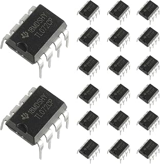 BOJACK TL072 072 Low Noise JFET Dual DIP8 Delay Op Amps Operational Amplifiers IC Chip (Pack of 20)