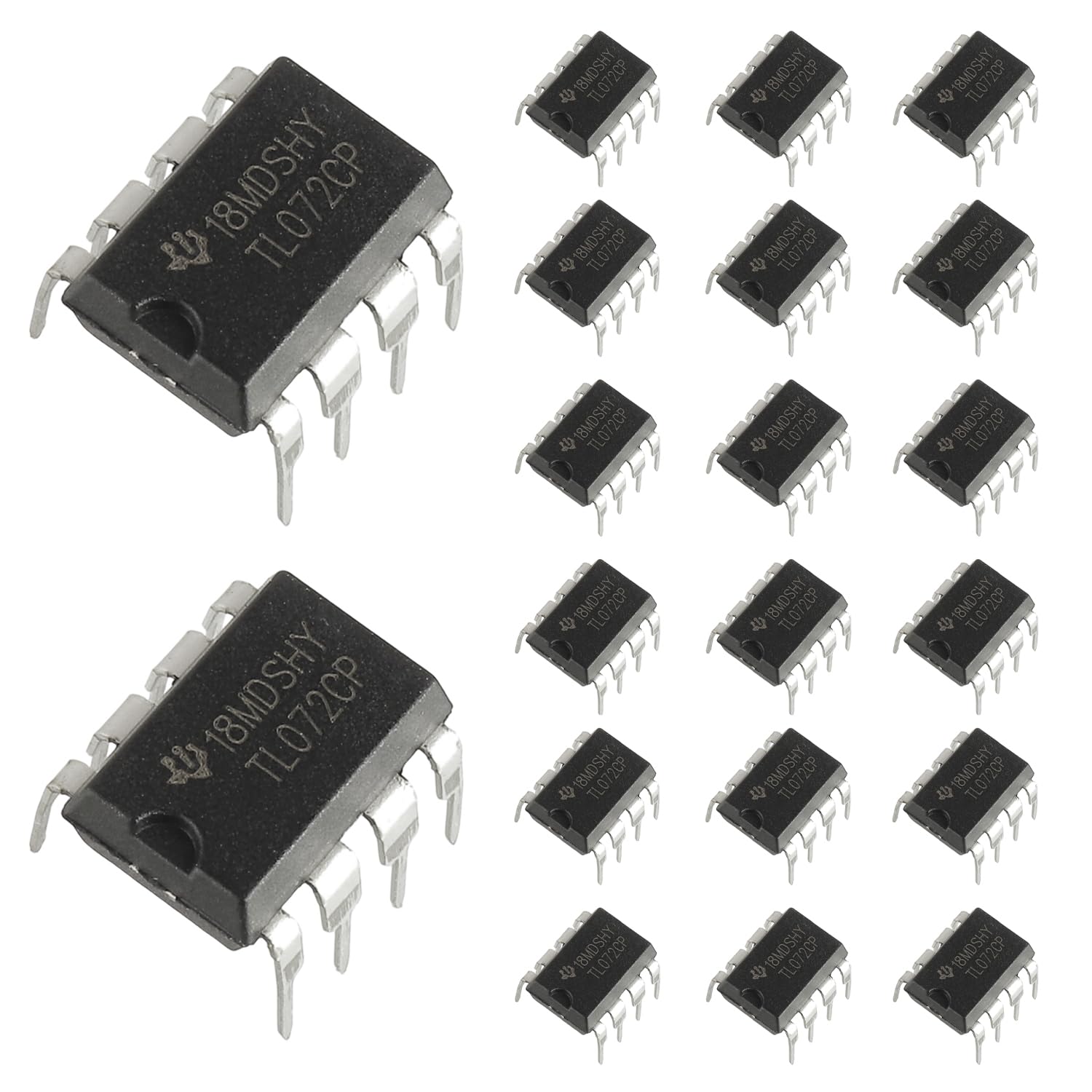 BOJACK TL072 072 Low Noise JFET Dual DIP8 Delay Op Amps