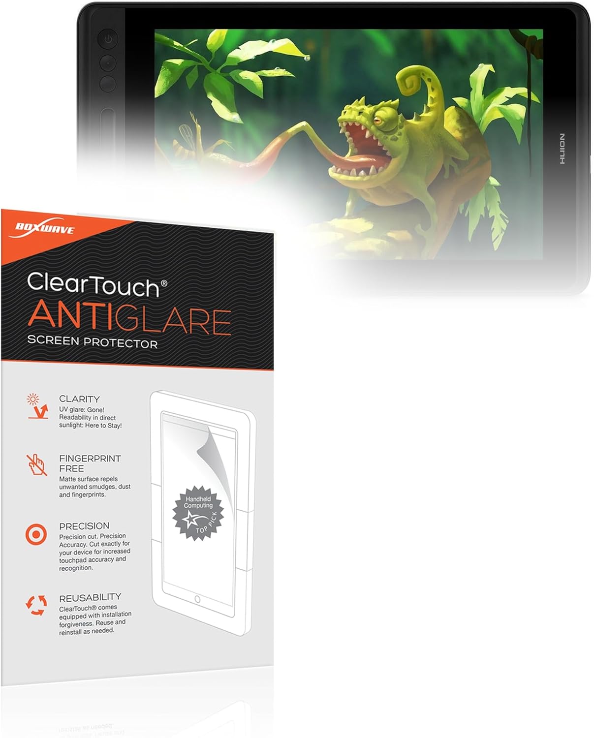 BoxWave Screen Protector Compatible with Huion KAMVAS Pro 12 GT-116 - ClearTouch Anti-Glare (2-Pack), Anti-Fingerprint Matte Film Skin