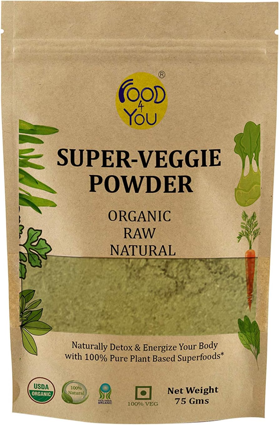 Food 4 You Organic Leaf Powder (Super Veggie Powder 75g)