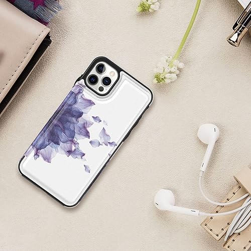 Miniatura 7 de LETO Funda para iPhone 13 Pro Max, funda de piel tipo cartera de lujo con tapa y diseños de moda para niñas y mujeres, funda protectora con ranuras